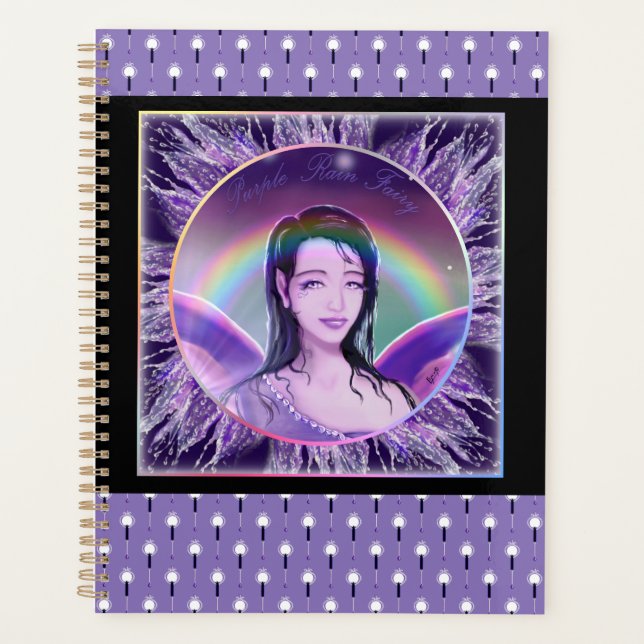 Agenda Púrpura Rain fairy Planner (Anverso)