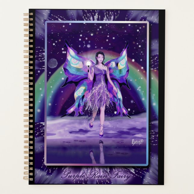 Agenda Púrpura Rain fairy Planner (Anverso)