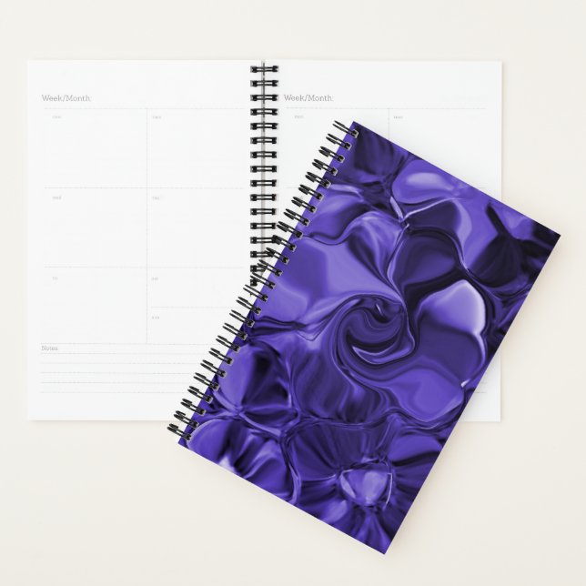 Agenda Púrpura Swirls Planner (Demostración)