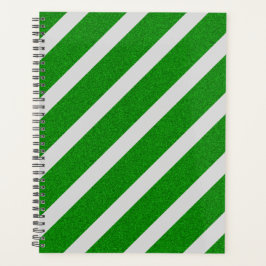 Agenda Purpurina de banda verde
