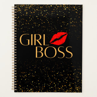 Agenda Purpurina de oro Chica Boss Planner