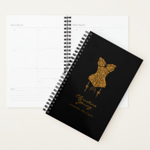 Agenda Purpurina de oro Lace Lingerie Boutique Planner