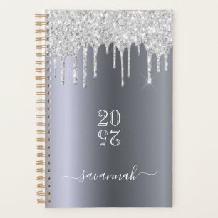 Agenda Purpurina de plata gotea 2025