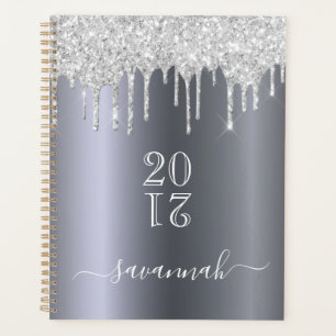 Agenda Purpurina de plata gotea 2025