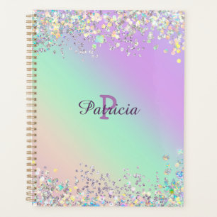 Agenda Purpurina Holográfico de Unicorn