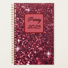 Agenda Purpurina rojo
