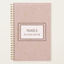 Purpurina Rosa Pastel Salón Nail Manicurista