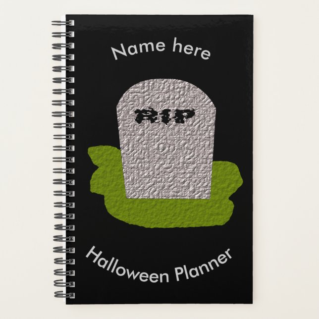 Agenda QEPD Personalizado Tombstone Planner (Anverso)