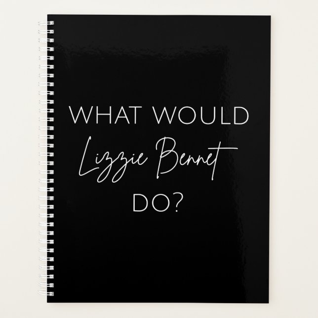 Agenda ¿Qué Haría Lizzie Bennet? (Anverso)