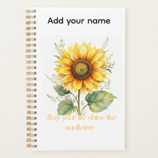 Agenda Que tu vida brille como el girasol