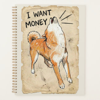 Agenda Quiero Dinero – Arte Meme de Shiba Inu Gritando