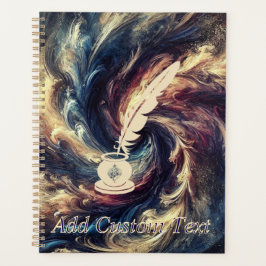 Agenda Quill Pen Arte abstracto moderno