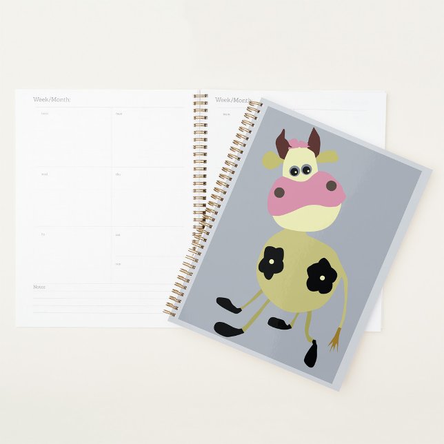 Agenda Quirky Personalizado vaca Fun Farm Animal (Subido por el creador)