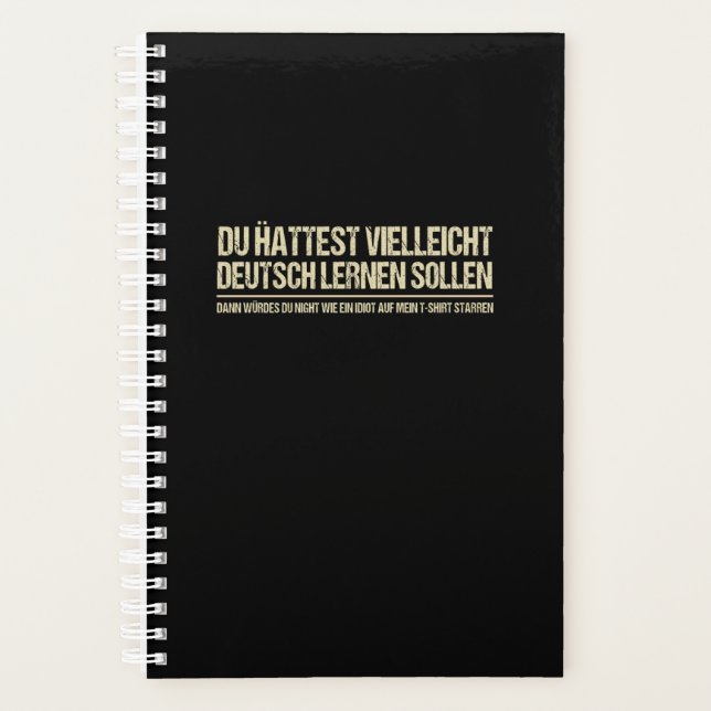 Agenda Quote-Funny German Speaker Deutschland Quote (Anverso)