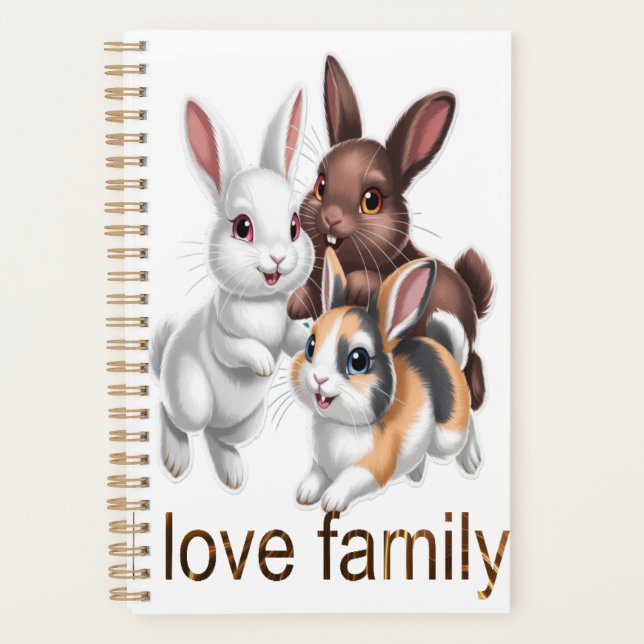 Agenda Rabbit family  (Anverso)