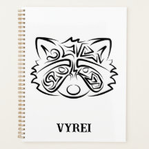 Racco tribal blanco y negro