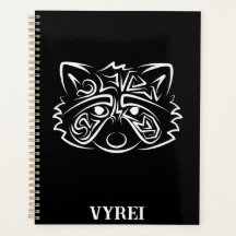 Racco tribal blanco y negro