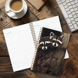 Agenda Raccoons Brown Cute Tree