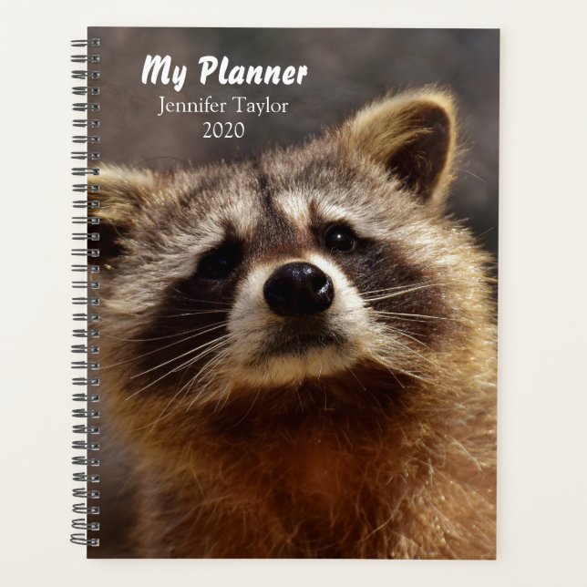 Agenda Racoon personalizado (Anverso)