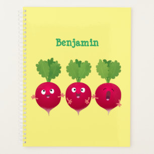 Agenda Radios cortos cantando verduras personalizados del