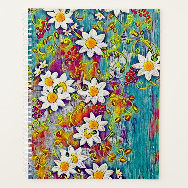 Agenda Rainbow Daisy Planner (Anverso)