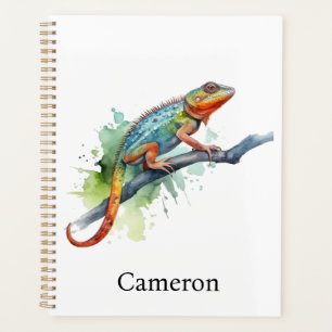 Agenda Rama de colores: Arte Chameleon, personalizado