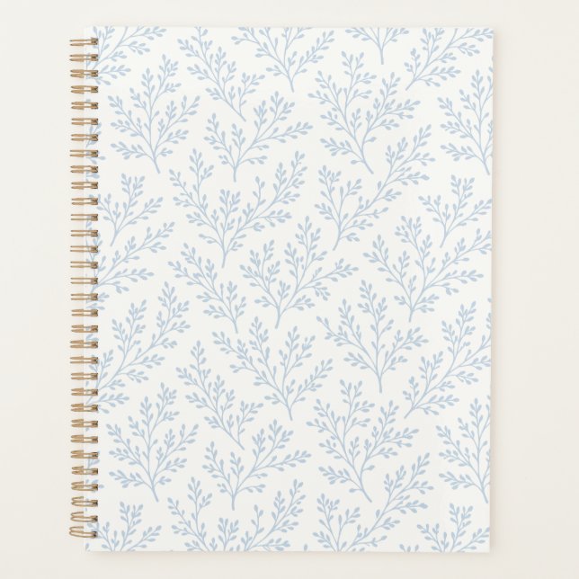 Agenda Ramas de bosque azul polvoriento - Neutral (Anverso)
