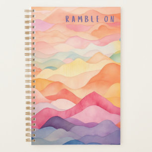 Agenda Ramble En El Planador De Acuarela