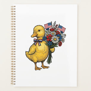 Agenda Ramo de flores de patito patriótico Camiseta vinta