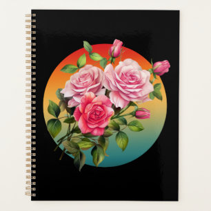 AGENDA RAMO DE ROSAS FLORALES VINTAGE