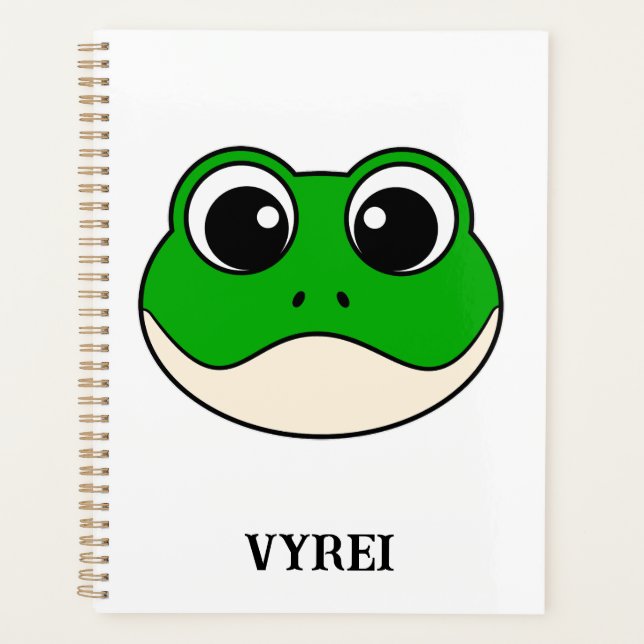 Agenda Rana Cute Sonriente (Anverso)