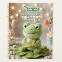 Rana de peluche linda sosteniendo pastel de lima p
