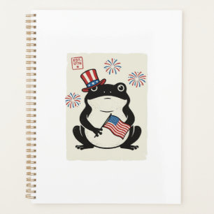 Agenda Rana Patriótica Grabado Vintage Arte Vectorial_1