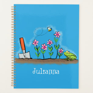 Agenda Rana y abeja en el ilustracion personalizado de ja