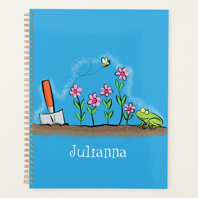 Agenda Rana y abeja en el ilustracion personalizado de ja (Anverso)