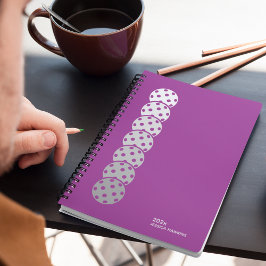 Agenda Raspberry Purple Pickleball Personal Weekly