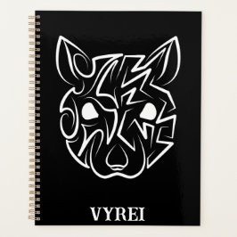 Agenda Rata tribal negra y blanca