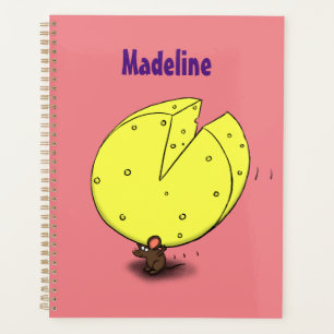 Agenda Ratón blanco con ilustracion personalizado de ques