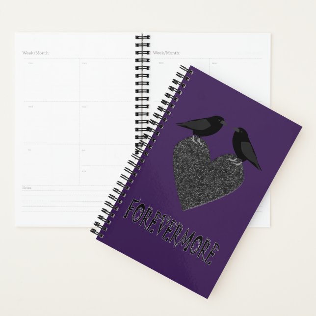 Agenda Ravens góticas y corazón negro (Demostración)