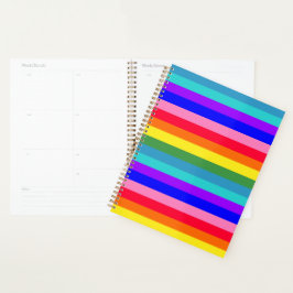 Agenda Rayas arcoiris