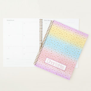 Agenda Rayas arcoiris pasteles