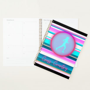 Agenda Rayas de atletismo de fondo para niñas