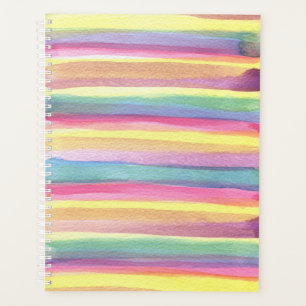 Agenda Rayas de color de agua