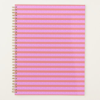 Agenda Rayas geométricas rosadas