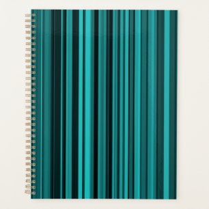 Agenda Rayas negras verde azuladas