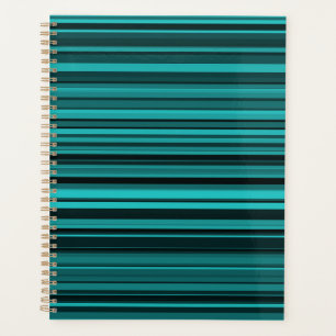 Agenda Rayas negras verde azuladas