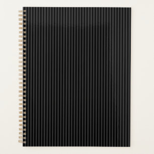 Agenda Rayas verticales negras y negras ahumadas