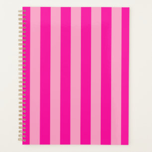 Agenda Rayas verticales rosadas calientes