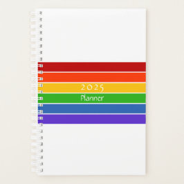 Agenda Rayo arcoiris blanco