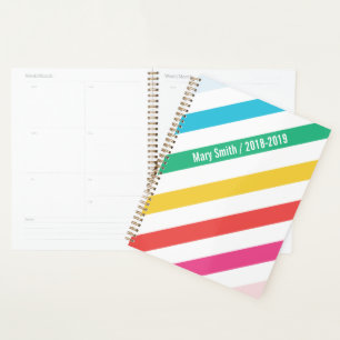 Agenda Rayo de arcoiris diagonal perpendicular personaliz